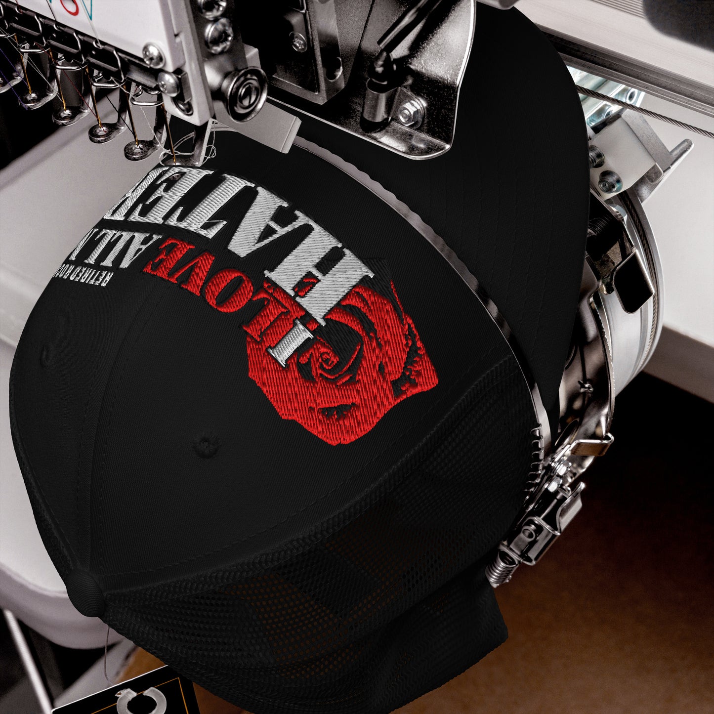 The "I LOVE ALL MY HATERS" Trucker Hat by Retired Rock Star™