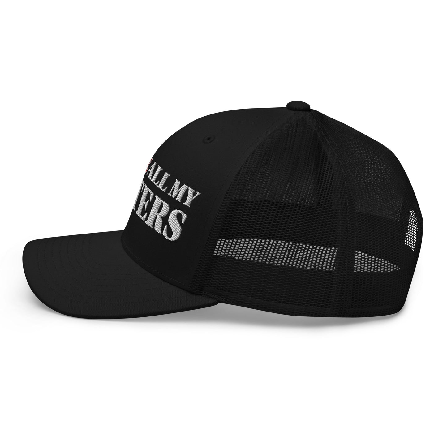 The "I LOVE ALL MY HATERS" Trucker Hat by Retired Rock Star™