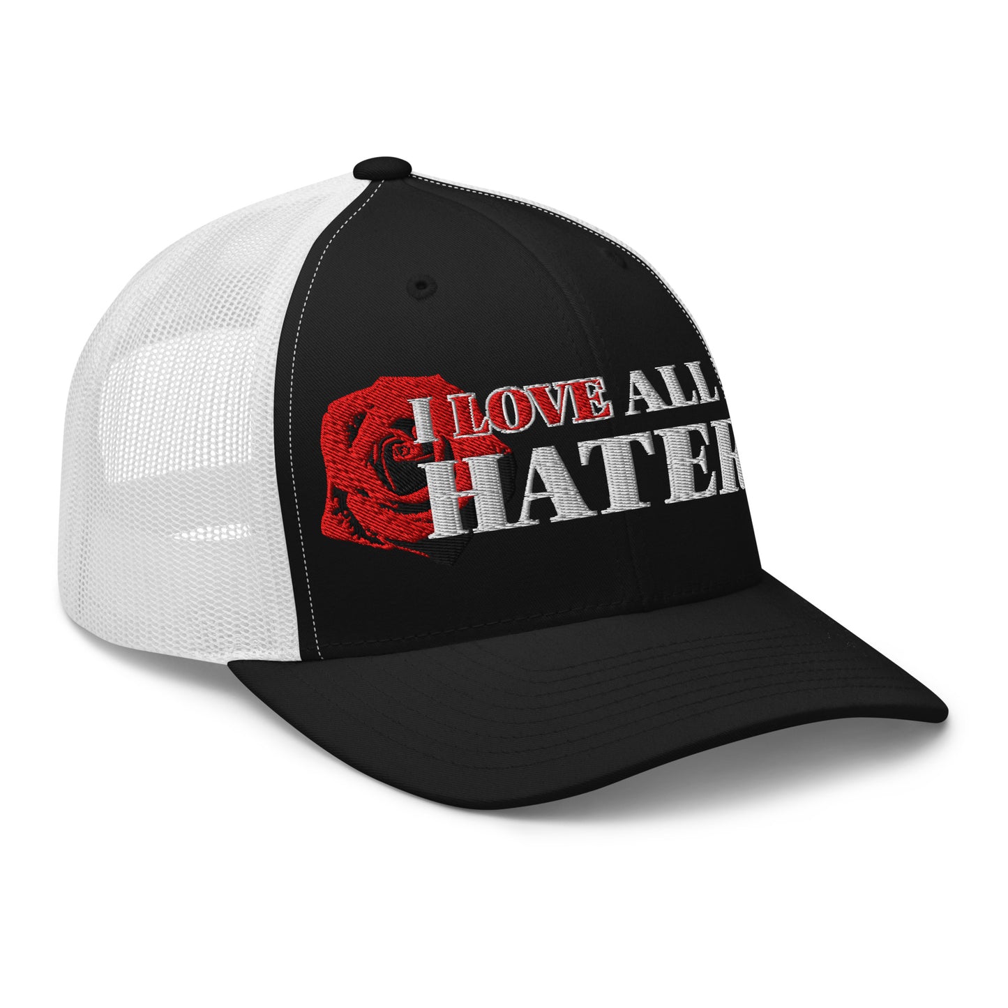 The "I LOVE ALL MY HATERS" Trucker Hat by Retired Rock Star™