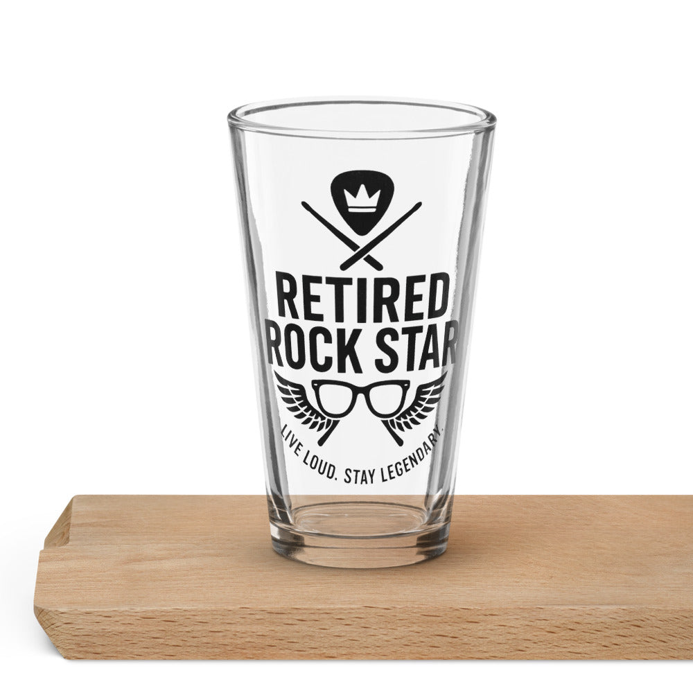 🍺 Retired Rock Star™ Shaker Pint Glass