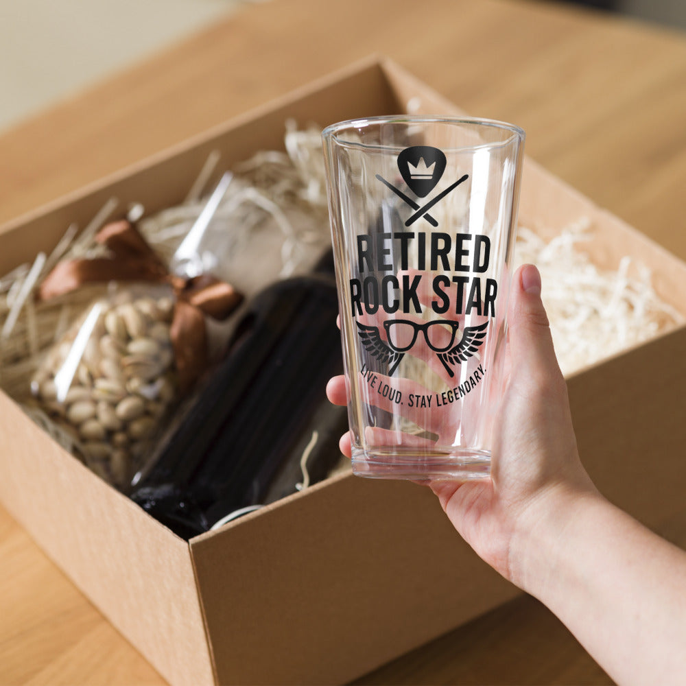 🍺 Retired Rock Star™ Shaker Pint Glass