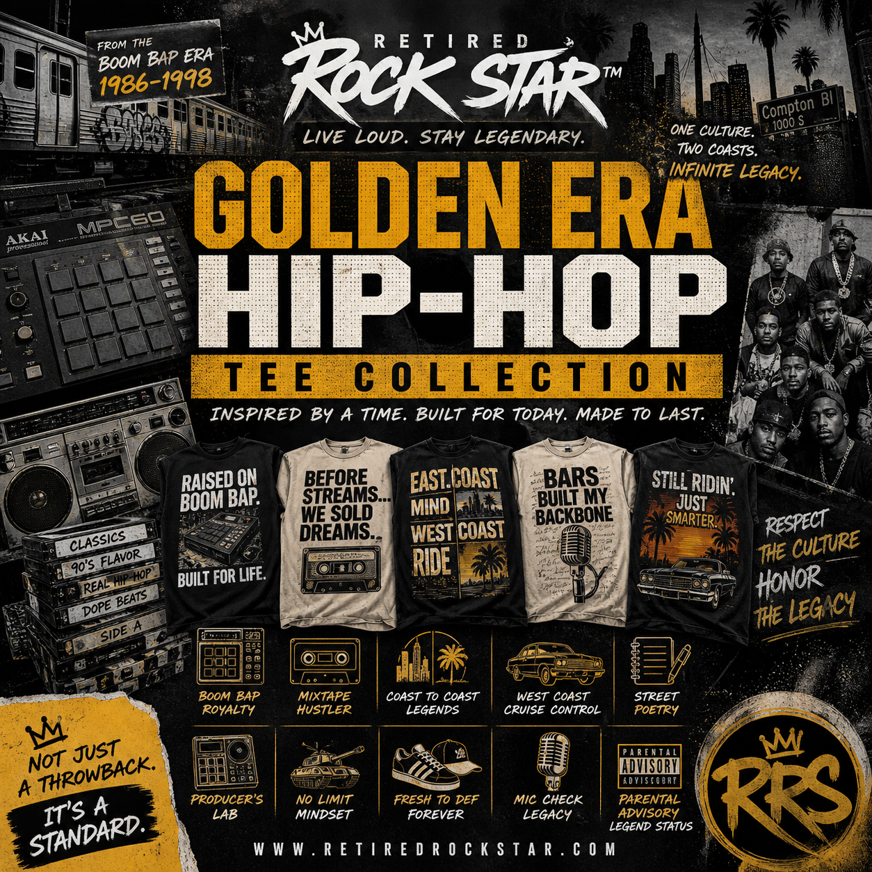 Retired Rock Star™ — Golden Era Hip-Hop Collection